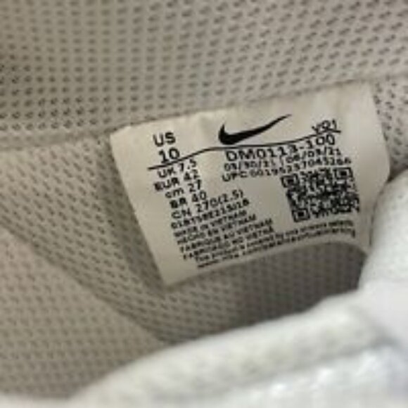 WOMEN'S NIKE COURT VISION ALTA Size 10 LEATHER PLATFORM WHITE DM0113-100 - Picture 9 of 9